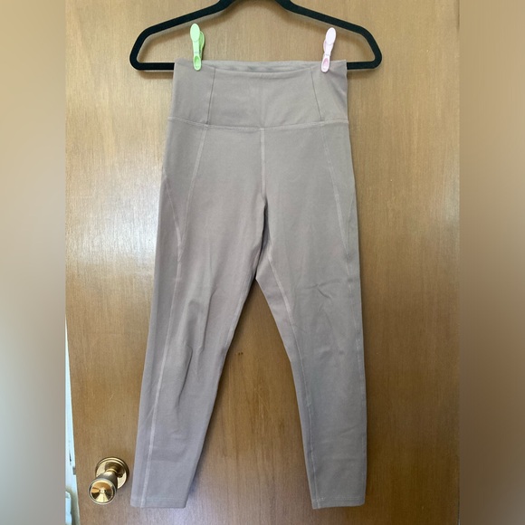 Girlfriend Collective Taupe (Limestone) Compressive High/Rise Leggings S - Picture 3 of 10
